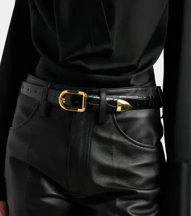 Déhanche Déhanche Mija croc-effect leather belt | Thumbnail 3