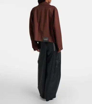 Loewe Leather barrel-leg pants | Thumbnail 6 Loewe Leather barrel-leg pants | Thumbnail 6