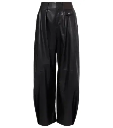 Loewe Leather barrel-leg pants | Thumbnail 1 Loewe Leather barrel-leg pants | Thumbnail 1