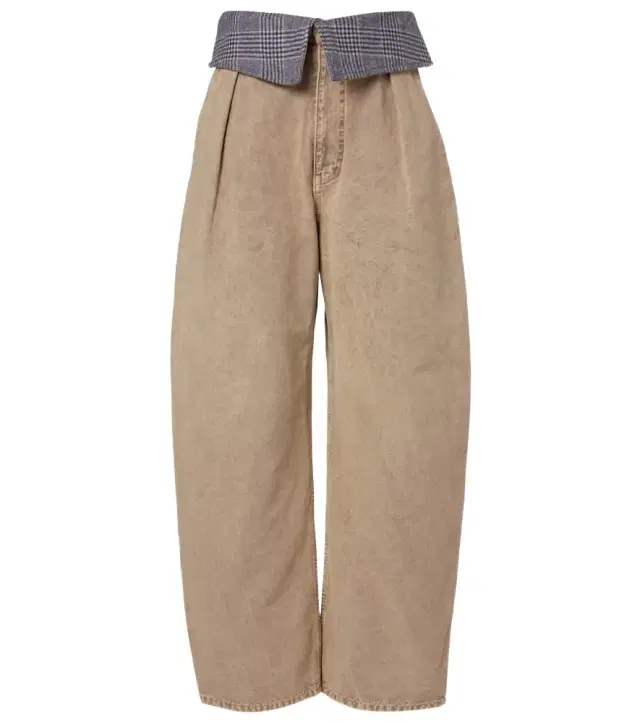 Loewe Wool-trimmed barrel-leg jeans