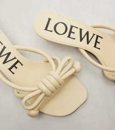 Loewe Flamenco 45 leather mules | Thumbnail 2