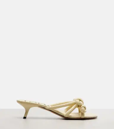 Loewe Flamenco 45 leather mules | Thumbnail 3