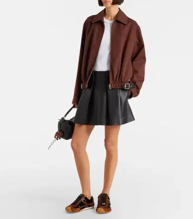 Loewe Pleated leather miniskirt | Thumbnail 2 Loewe Pleated leather miniskirt | Thumbnail 2