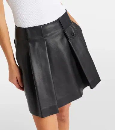Loewe Pleated leather miniskirt | Thumbnail 3 Loewe Pleated leather miniskirt | Thumbnail 3