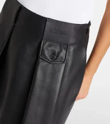 Loewe Pleated leather miniskirt | Thumbnail 4 Loewe Pleated leather miniskirt | Thumbnail 4