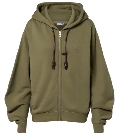Loewe Flamenco cotton and cashmere zip-up hoodie | Thumbnail 1 Loewe Flamenco cotton and cashmere zip-up hoodie | Thumbnail 1