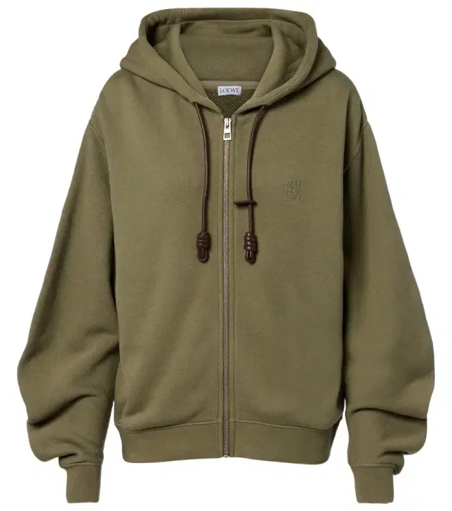 Loewe Flamenco cotton and cashmere zip-up hoodie