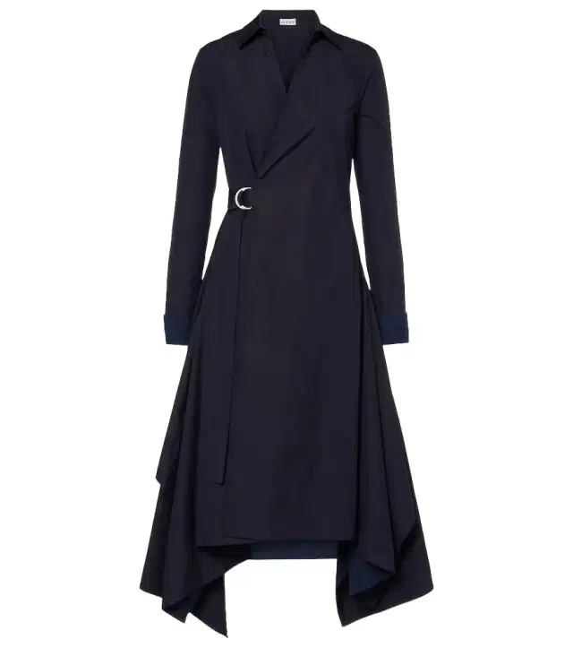 Loewe Draped cotton wrap dress