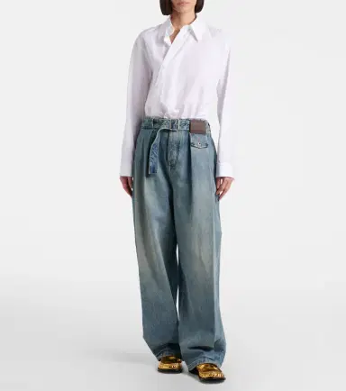 Loewe Pleated wide-leg jeans | Thumbnail 2 Loewe Pleated wide-leg jeans | Thumbnail 2