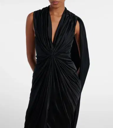 Loewe Draped midi dress | Thumbnail 3 Loewe Draped midi dress | Thumbnail 3