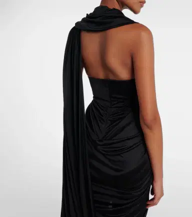 Loewe Draped midi dress | Thumbnail 6 Loewe Draped midi dress | Thumbnail 6