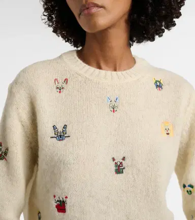 Loewe x Louis Wain embroidered wool sweater | Thumbnail 2 Loewe x Louis Wain embroidered wool sweater | Thumbnail 2