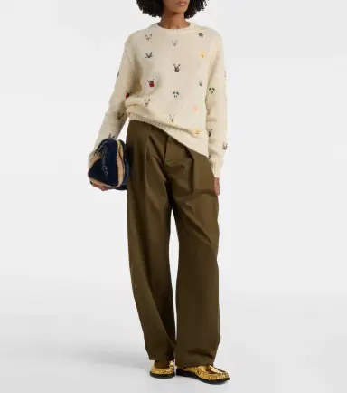 Loewe x Louis Wain embroidered wool sweater | Thumbnail 4 Loewe x Louis Wain embroidered wool sweater | Thumbnail 4