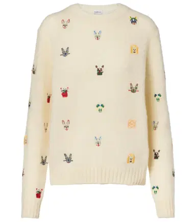 Loewe x Louis Wain embroidered wool sweater | Thumbnail 1 Loewe x Louis Wain embroidered wool sweater | Thumbnail 1