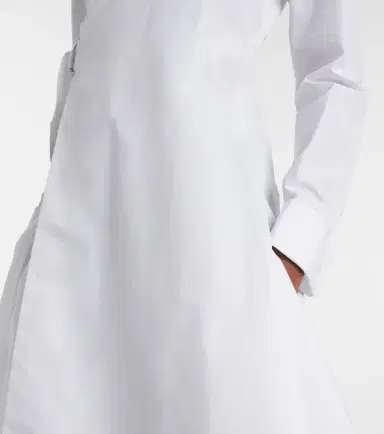 Loewe Draped cotton wrap dress | Thumbnail 6