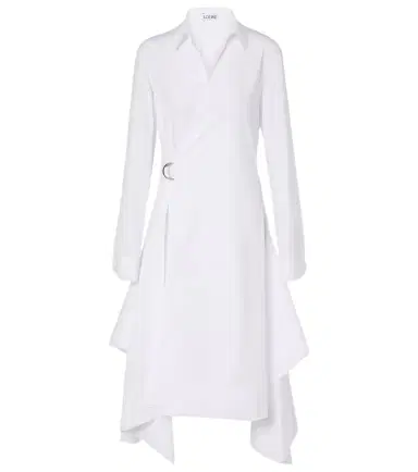 Loewe Draped cotton wrap dress | Thumbnail 1