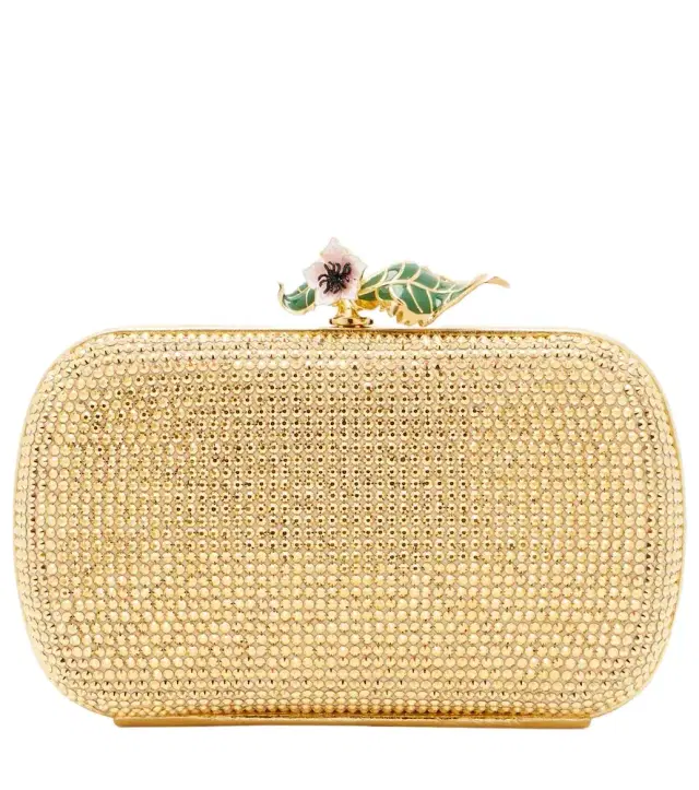Bottega Veneta Knot embellished leather clutch