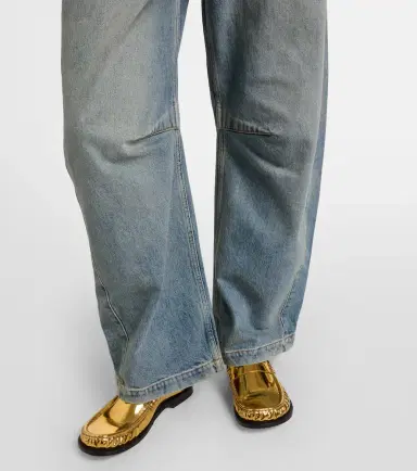 Loewe Anagram barrel-leg jeans | Thumbnail 4 Loewe Anagram barrel-leg jeans | Thumbnail 4