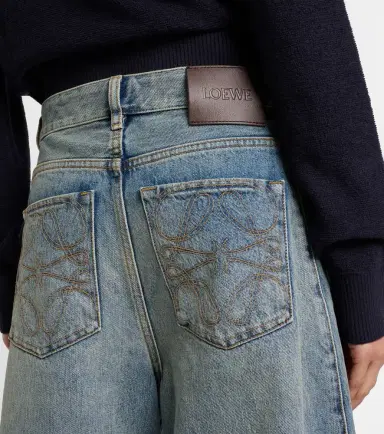 Loewe Anagram barrel-leg jeans | Thumbnail 7 Loewe Anagram barrel-leg jeans | Thumbnail 7