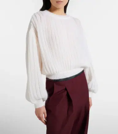 Loewe Mohair and cotton-blend sweater | Thumbnail 3