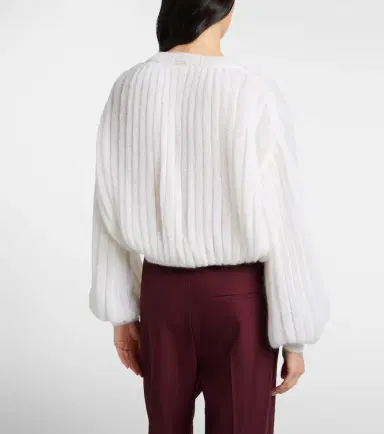 Loewe Mohair and cotton-blend sweater | Thumbnail 5