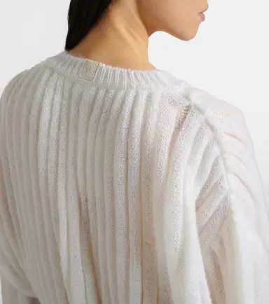 Loewe Mohair and cotton-blend sweater | Thumbnail 6