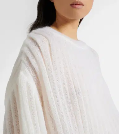 Loewe Mohair and cotton-blend sweater | Thumbnail 7