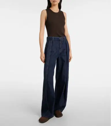 Loewe Belted high-rise wide-leg jeans | Thumbnail 3 Loewe Belted high-rise wide-leg jeans | Thumbnail 3