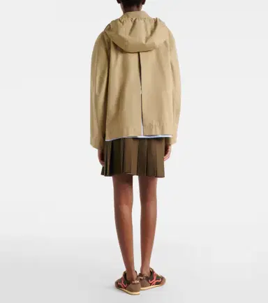 Loewe Leather-trimmed cotton-blend wrap skirt | Thumbnail 5 Loewe Leather-trimmed cotton-blend wrap skirt | Thumbnail 5