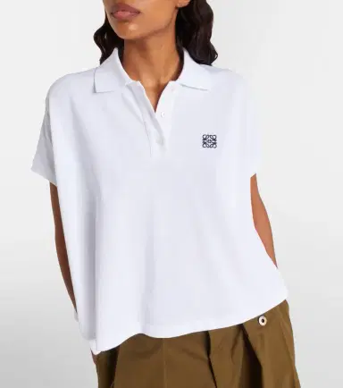 Loewe Asymmetric cotton piqué polo shirt | Thumbnail 4 Loewe Asymmetric cotton piqué polo shirt | Thumbnail 4