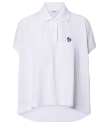 Loewe Asymmetric cotton piqué polo shirt | Thumbnail 1 Loewe Asymmetric cotton piqué polo shirt | Thumbnail 1
