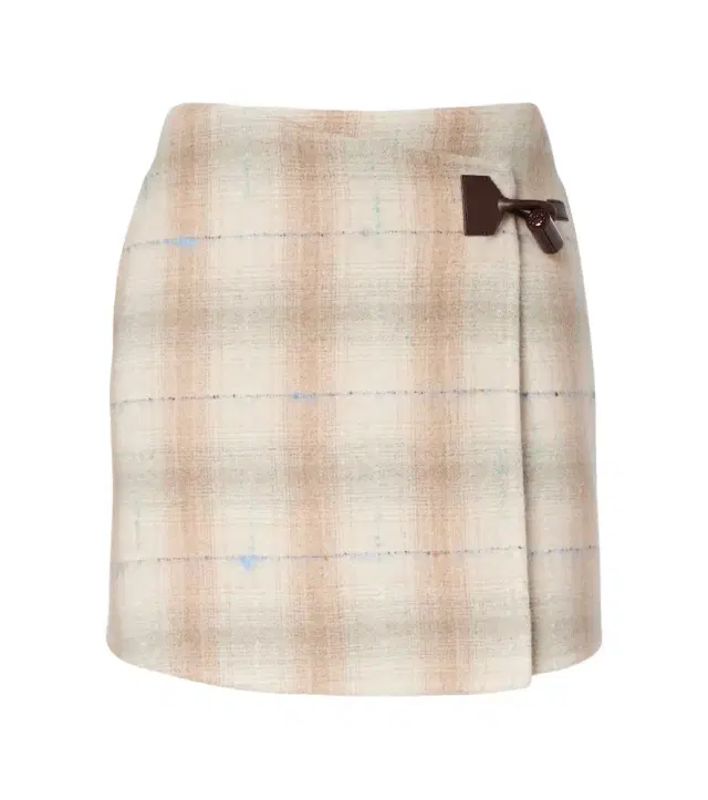 Wool, cashmere, and silk miniskirt