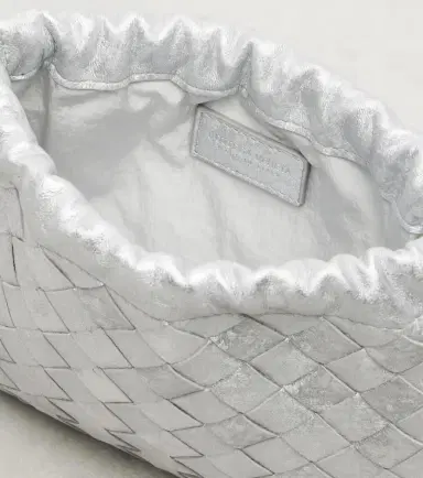 Bottega Veneta Intrecciato Small metallic leather pouch | Thumbnail 3