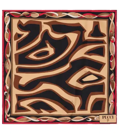 Pucci Labirinto silk twill scarf | Thumbnail 1