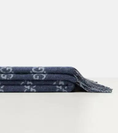 Gucci GG wool and cashmere blanket | Thumbnail 3
