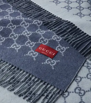 Gucci GG wool and cashmere blanket | Thumbnail 4