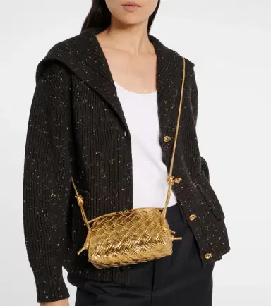 Bottega Veneta Concert Intrecciato metallic leather pouch | Thumbnail 5 Bottega Veneta Concert Intrecciato metallic leather pouch | Thumbnail 5