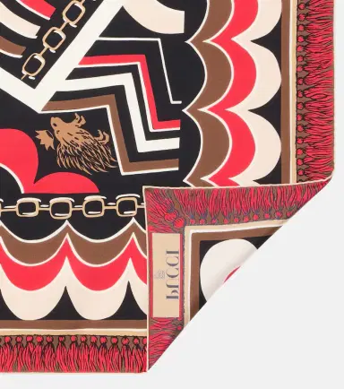 Pucci Printed silk twill scarf | Thumbnail 3