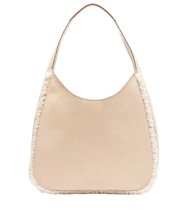 Stella McCartney Teddy-trimmed shoulder bag