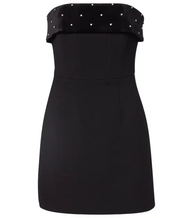 Embellished strapless minidress