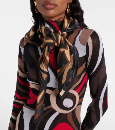 Pucci Labirinto silk twill scarf | Thumbnail 4