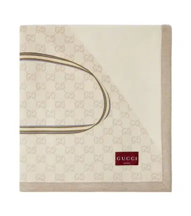 Gucci GG printed wool blanket | Thumbnail 1
