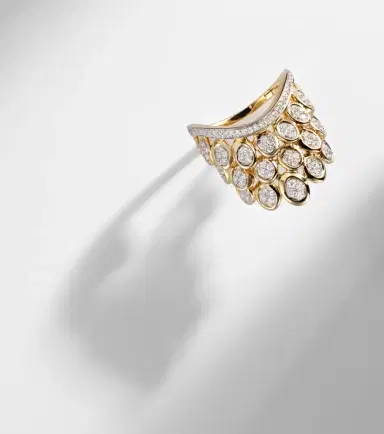 Rainbow K Blossom 14kt gold ring with diamonds | Thumbnail 5 Rainbow K Blossom 14kt gold ring with diamonds | Thumbnail 5