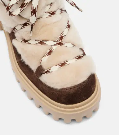 Hogan Suede and shearling lace-up boots | Thumbnail 3