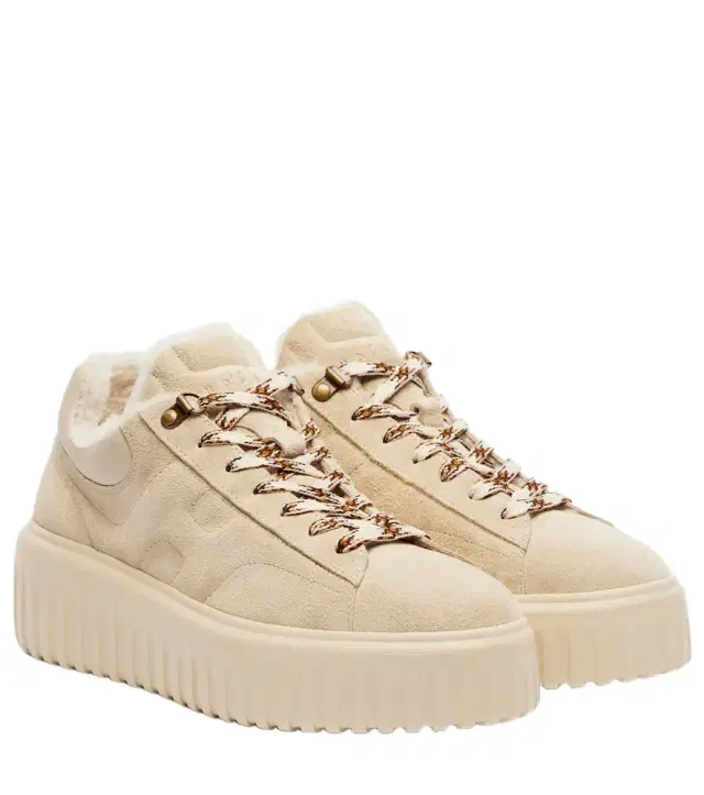 Hogan H-Stripes suede platform sneakers