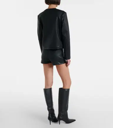 STOULS Roxie leather shorts | Thumbnail 3