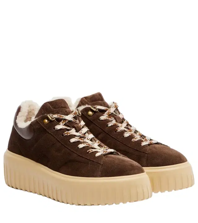 Hogan H-Stripes suede platform sneakers