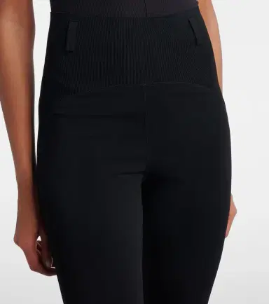 Alaïa Alaïa Ribbed-knit high-rise leggings | Thumbnail 3