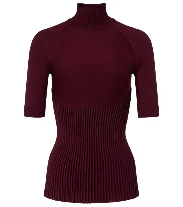 Alaia Alaïa Ribbed-knit wool-blend top