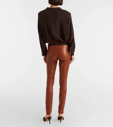 STOULS Carolyn leather slim pants | Thumbnail 4 STOULS Carolyn leather slim pants | Thumbnail 4